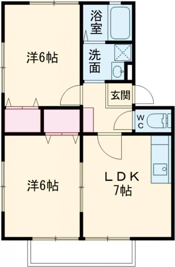 サンガーデン・カネコ Fの間取り