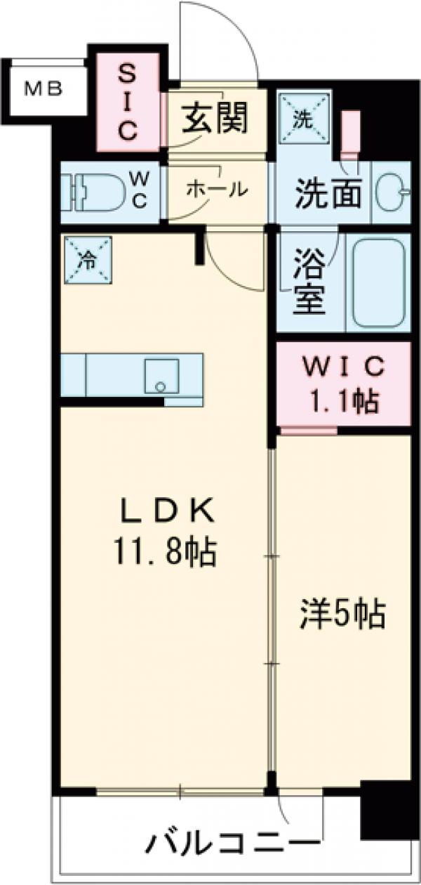 ジオエント中野弥生町の間取り
