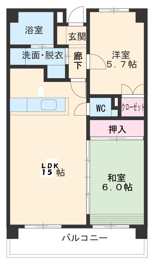 ベルテ相川の間取り