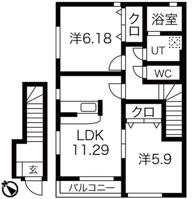 リラⅡの間取り
