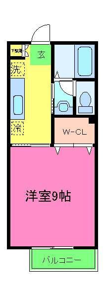メゾンモントブルーメの間取り