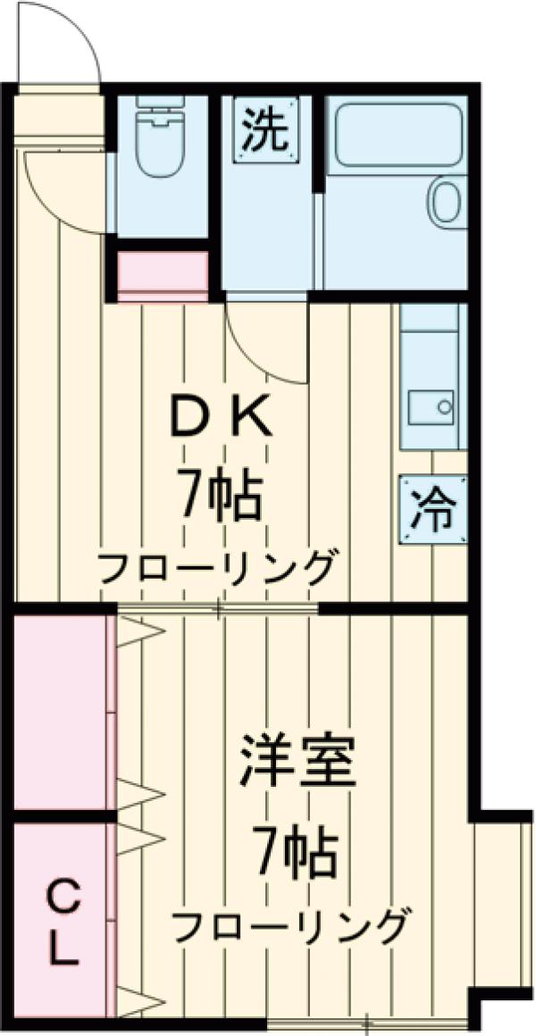 ティーケー桜新町3の間取り