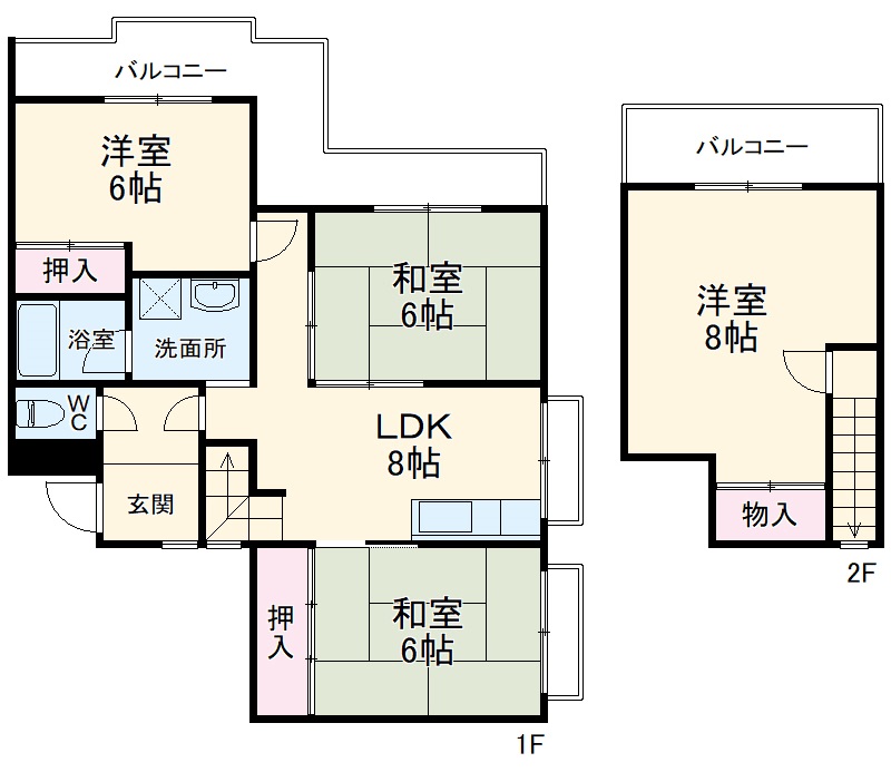 乾マンションの間取り