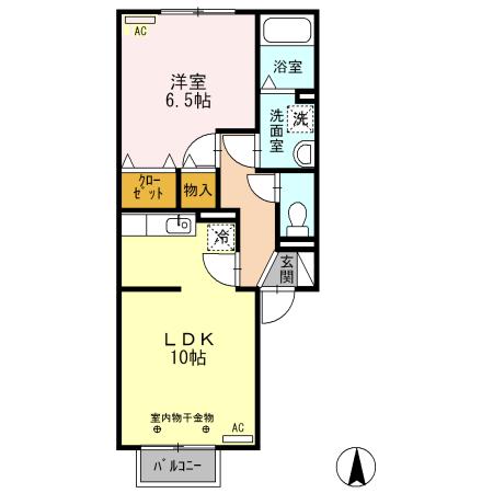 Villageさくら Bの間取り