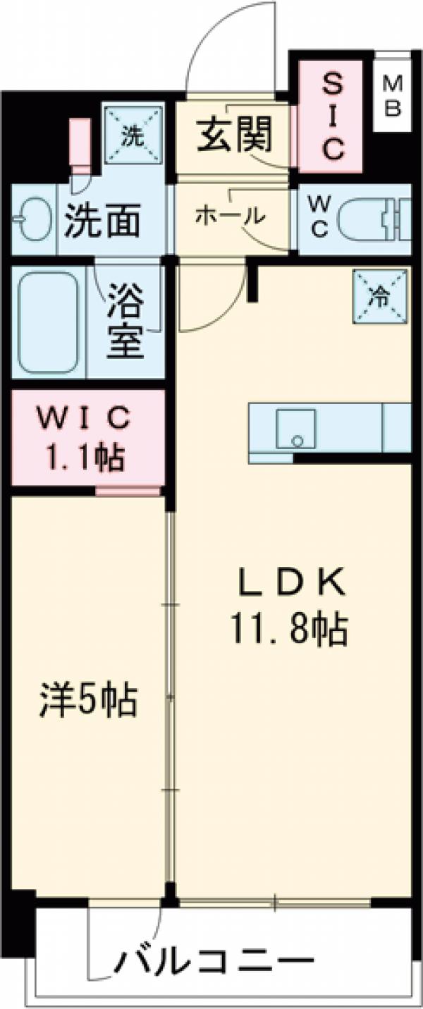 ジオエント中野弥生町の間取り