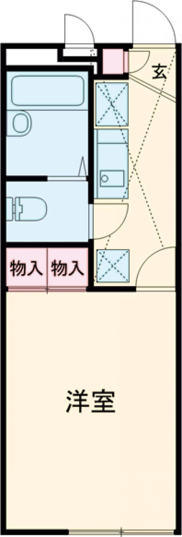 レオパレスメルベージュの間取り
