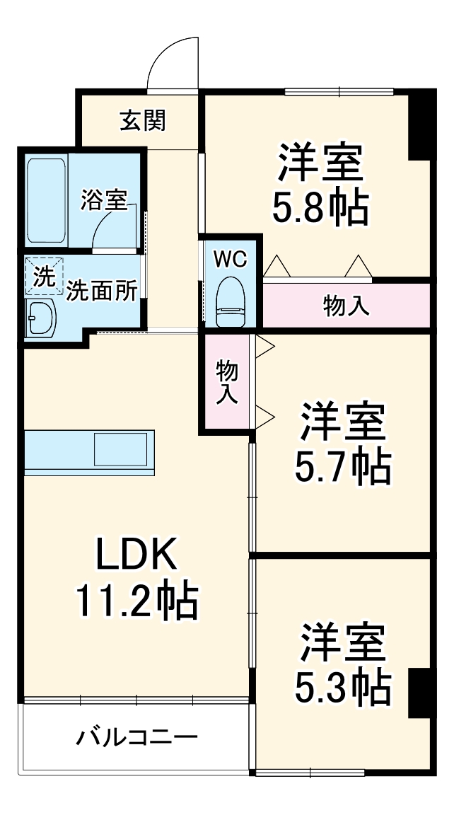アルコリバーサイドの間取り