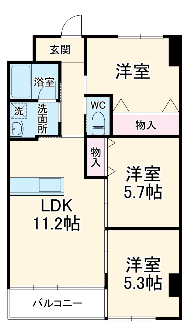 アルコリバーサイドの間取り