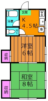 山本ハイツの間取り