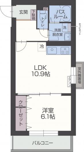 シャンパーニュの間取り