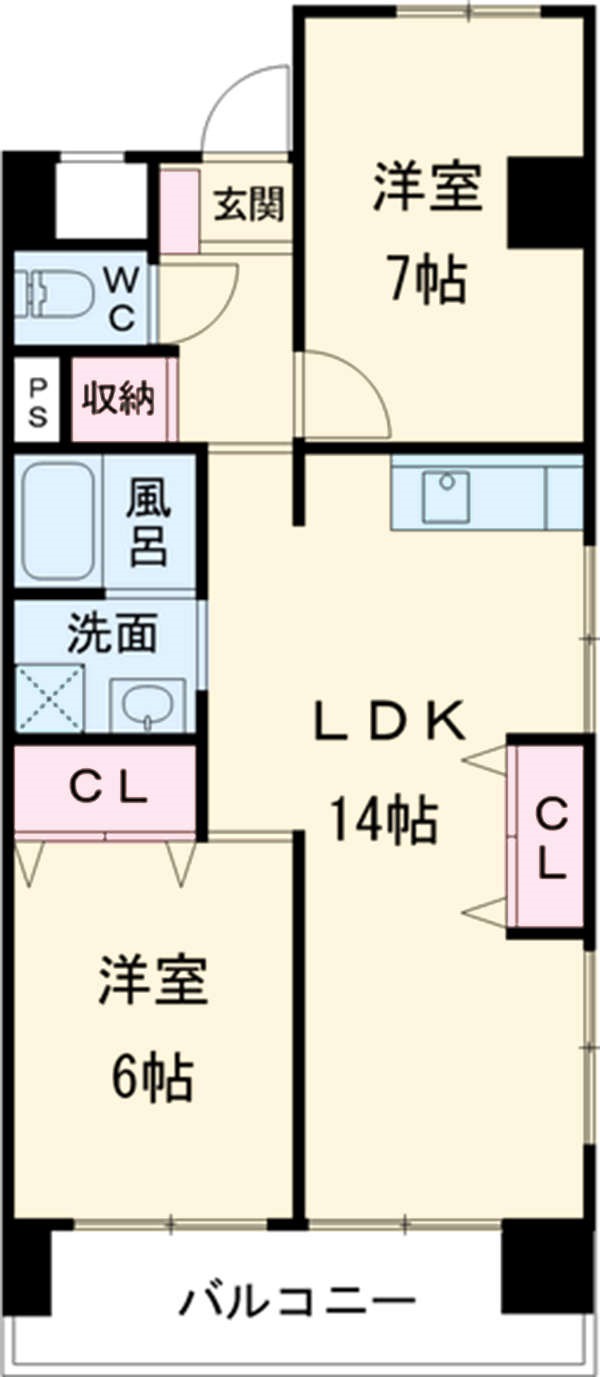 コーポ白鳥の間取り