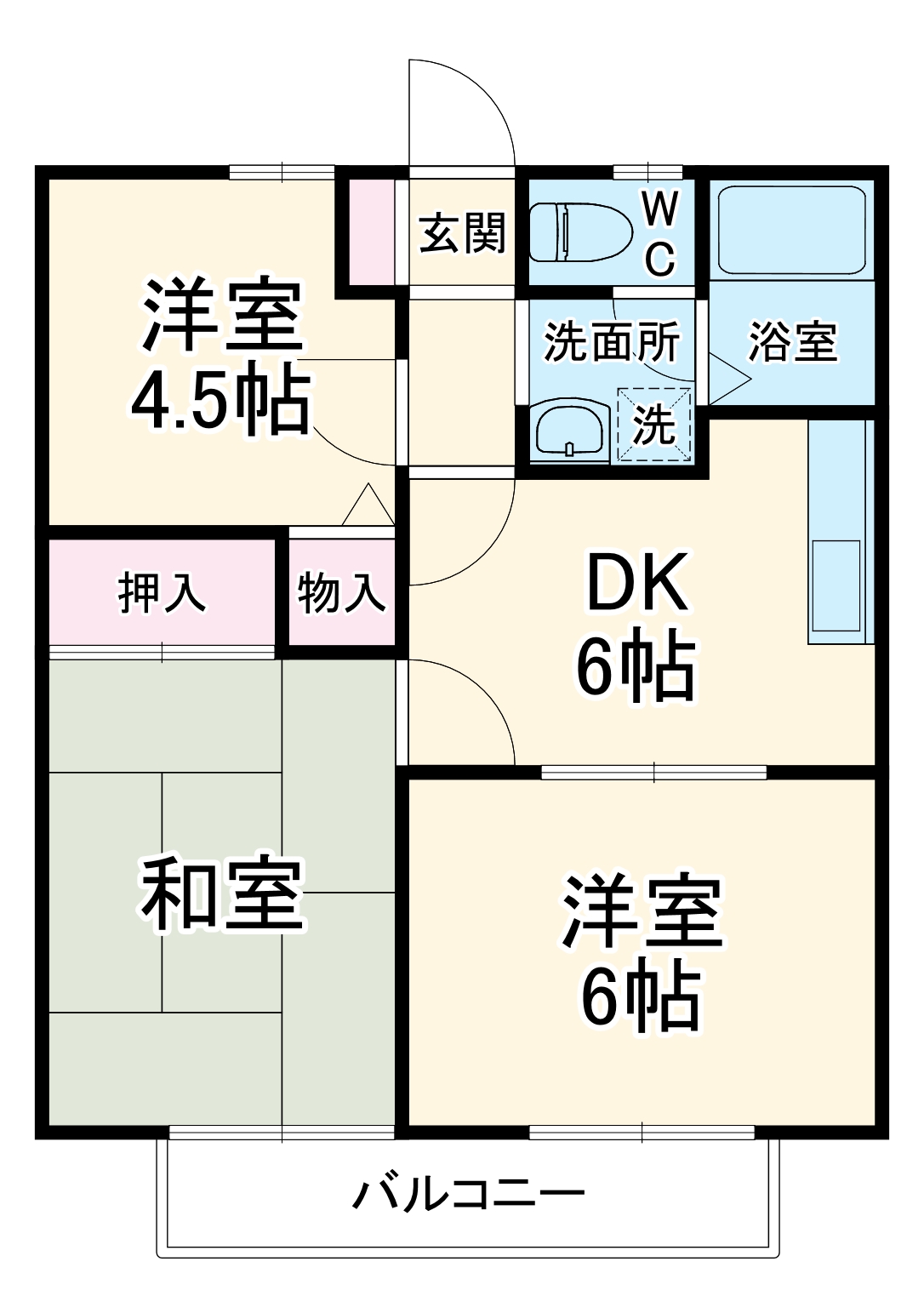 クレールメゾンAの間取り