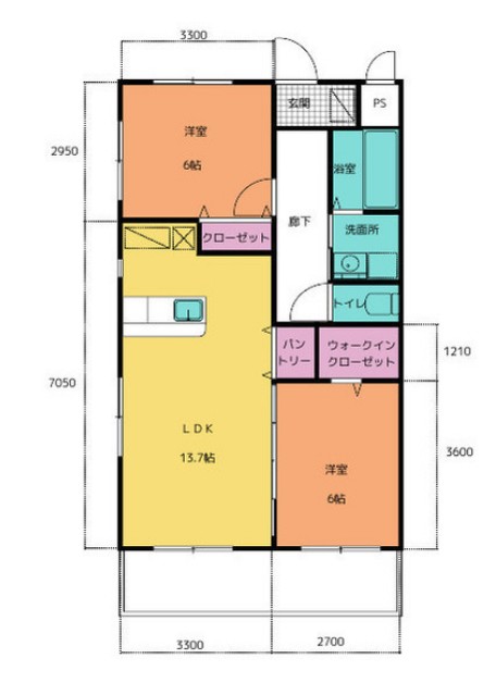 ルナパークの間取り