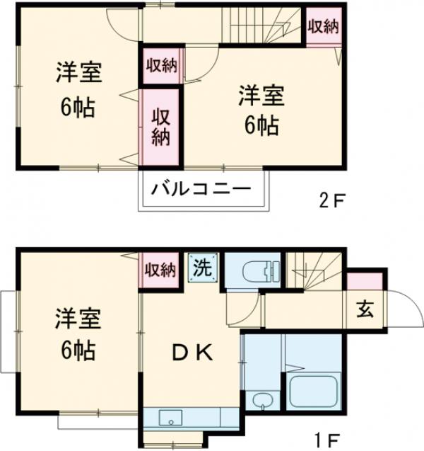 長沼戸建の間取り
