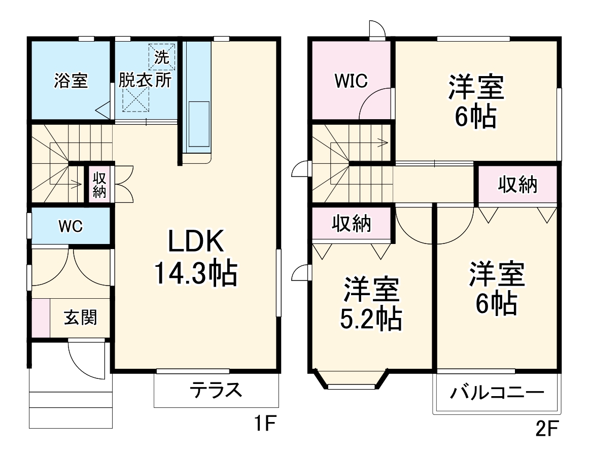 ルミエール東宮原C棟の間取り