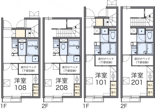 レオパレスフロラシオン Ⅲの間取り