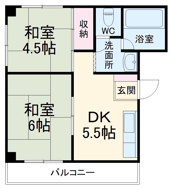 森田コーポの間取り