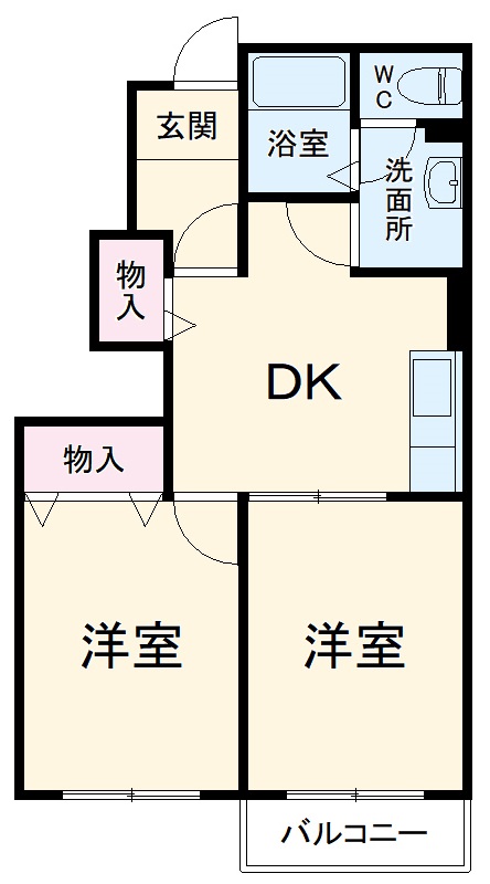 コーポ藤田の間取り
