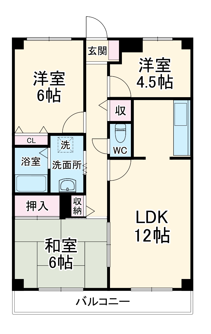 ユーネット所沢の間取り