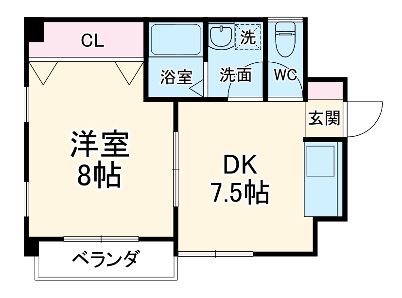 クレール池谷の間取り
