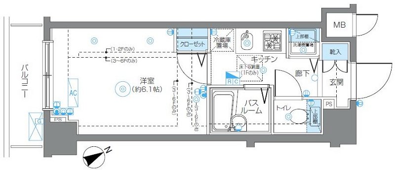 フェニックス池袋弐番館の間取り