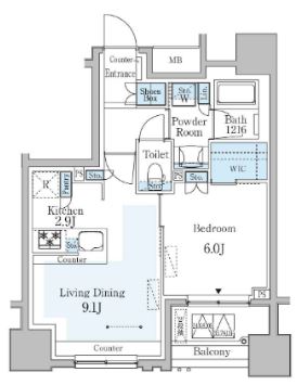 GRAN PASEO横濱関内PREMIUの間取り
