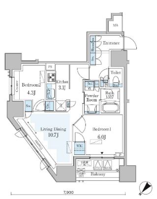 GRAN PASEO横濱関内PREMIUMの間取り