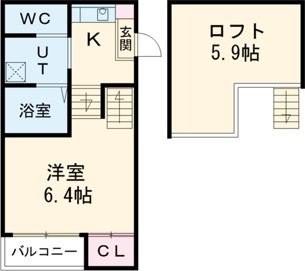 Loft14野並の間取り