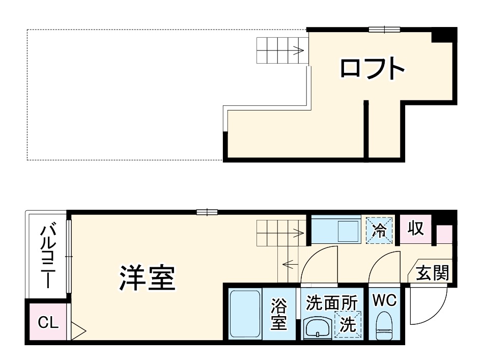 Loft15野並の間取り