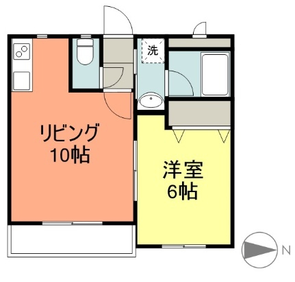 マモルハイツⅡの間取り