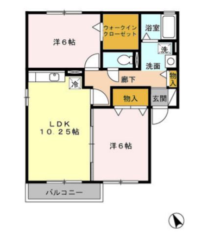 セジュールAMANOの間取り