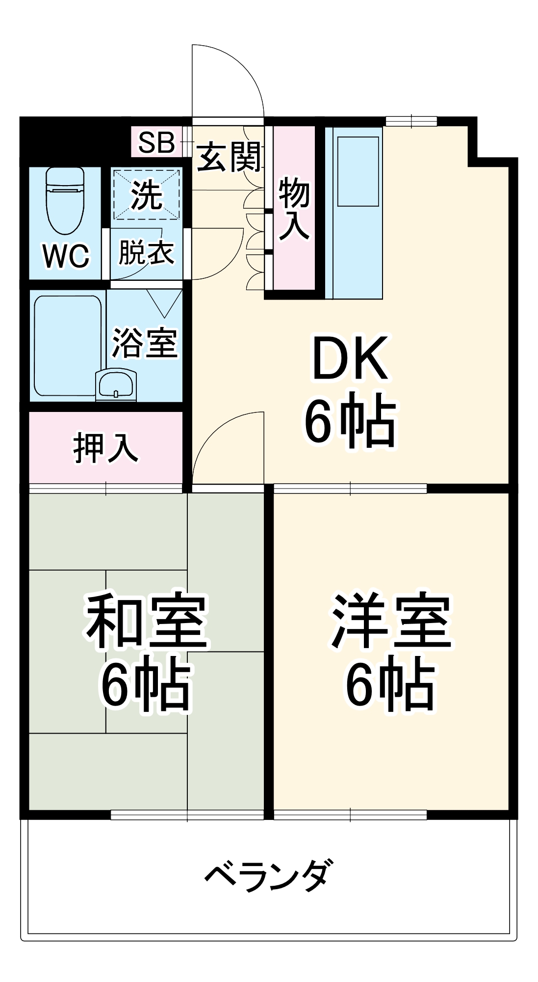 ロジュマンかぬきの間取り