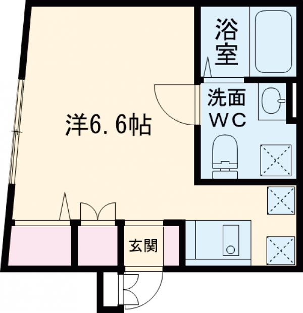 カサブランカ上野入谷・301号室の間取り