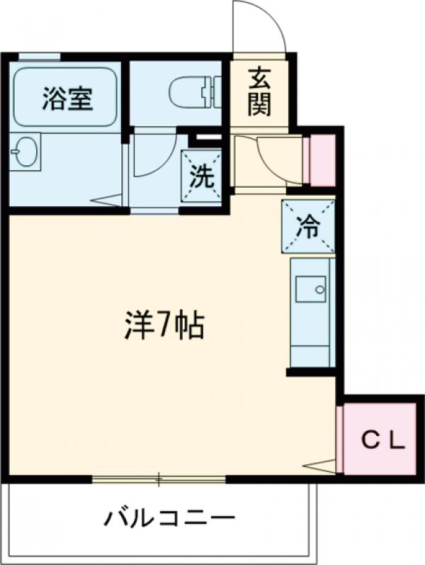 サンハウス中央の間取り