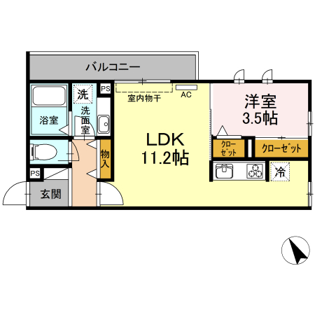 メイユール東丸の間取り