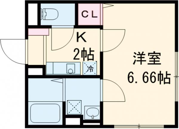 ウォールシーナ北千住の間取り