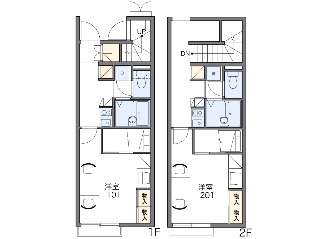 レオパレスPEARL Ⅰの間取り