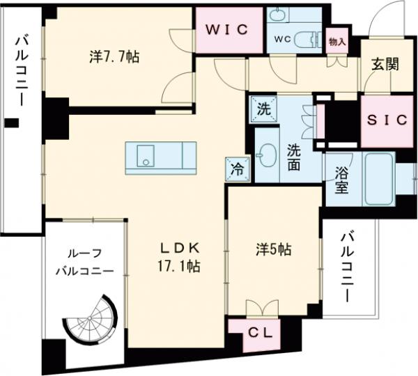 LaSante桜新町の間取り