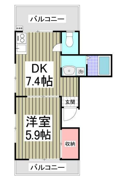 エスティドミールの間取り