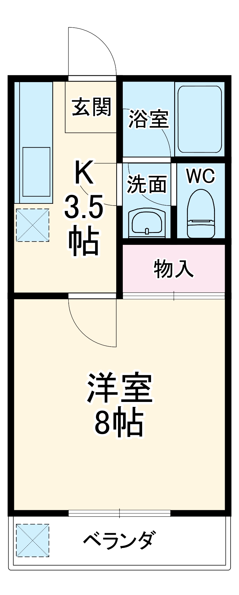 カオルハイツⅠの間取り