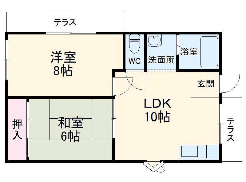 山脇ハイツの間取り