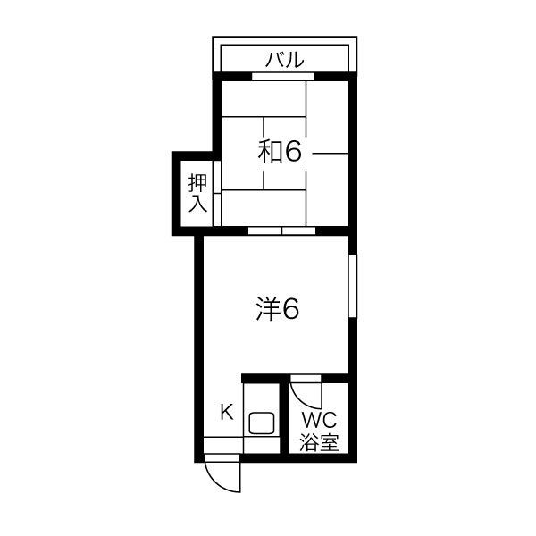 松栄栢ノ木ビルA棟の間取り