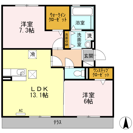 リバーハイツさらさの間取り