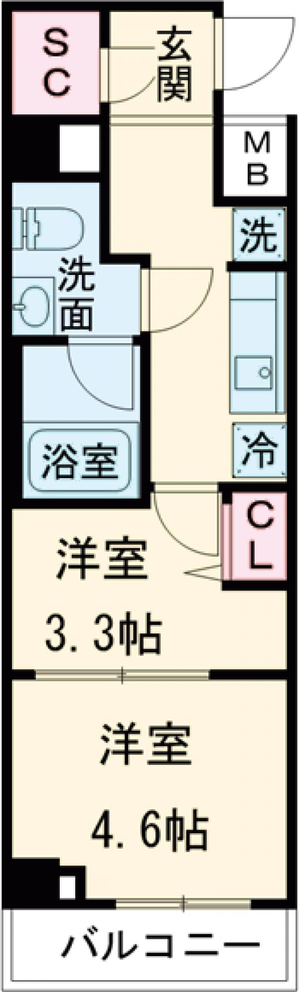 ガリシア目黒大岡山の間取り