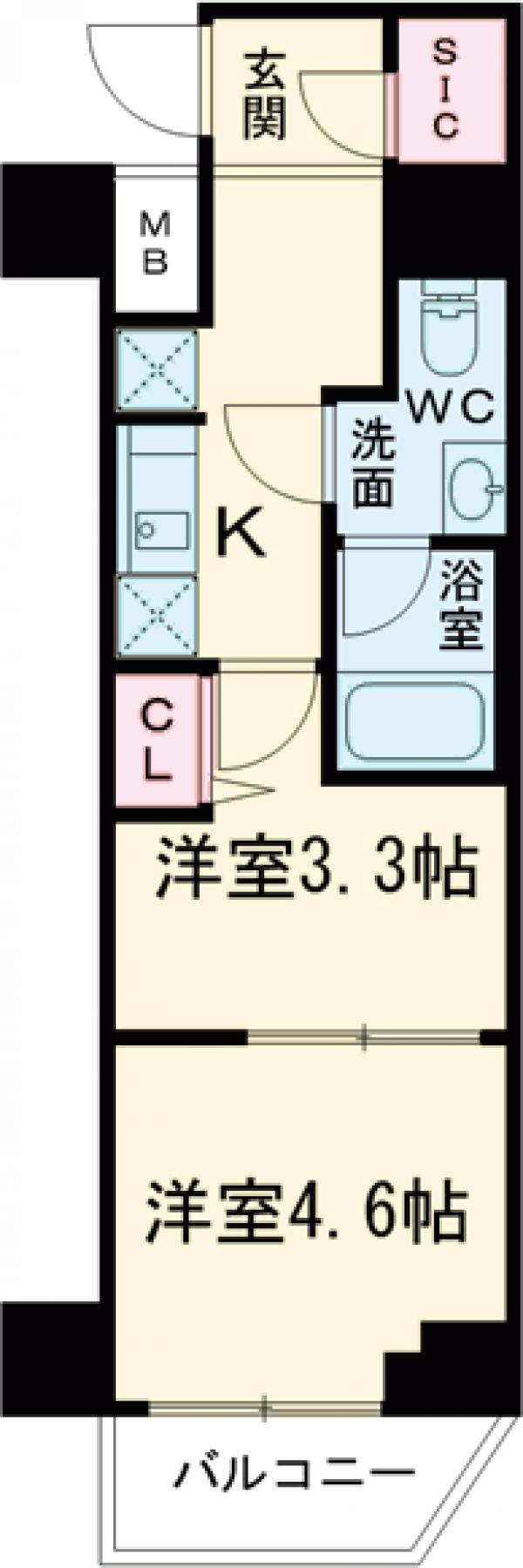 ガリシア目黒大岡山の間取り