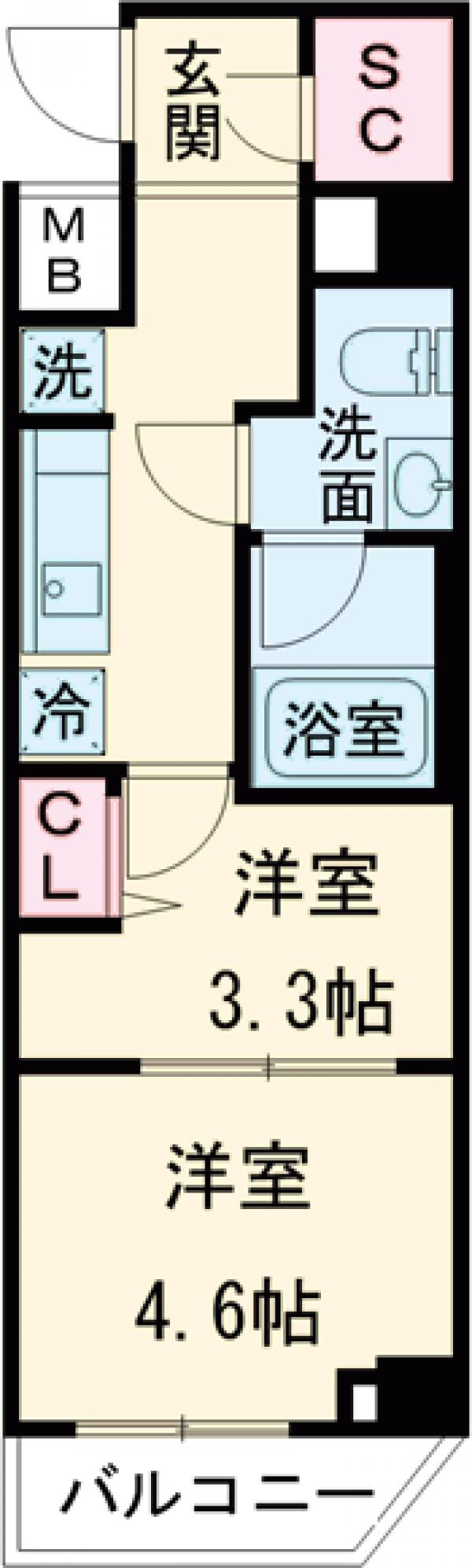 ガリシア目黒大岡山の間取り