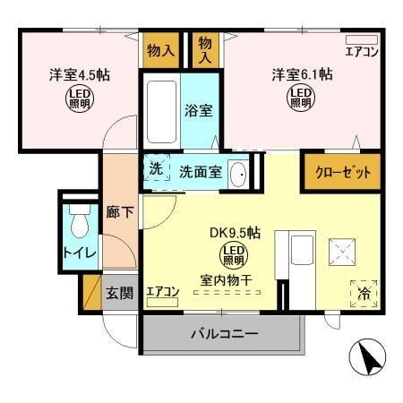 ウィット デセールの間取り