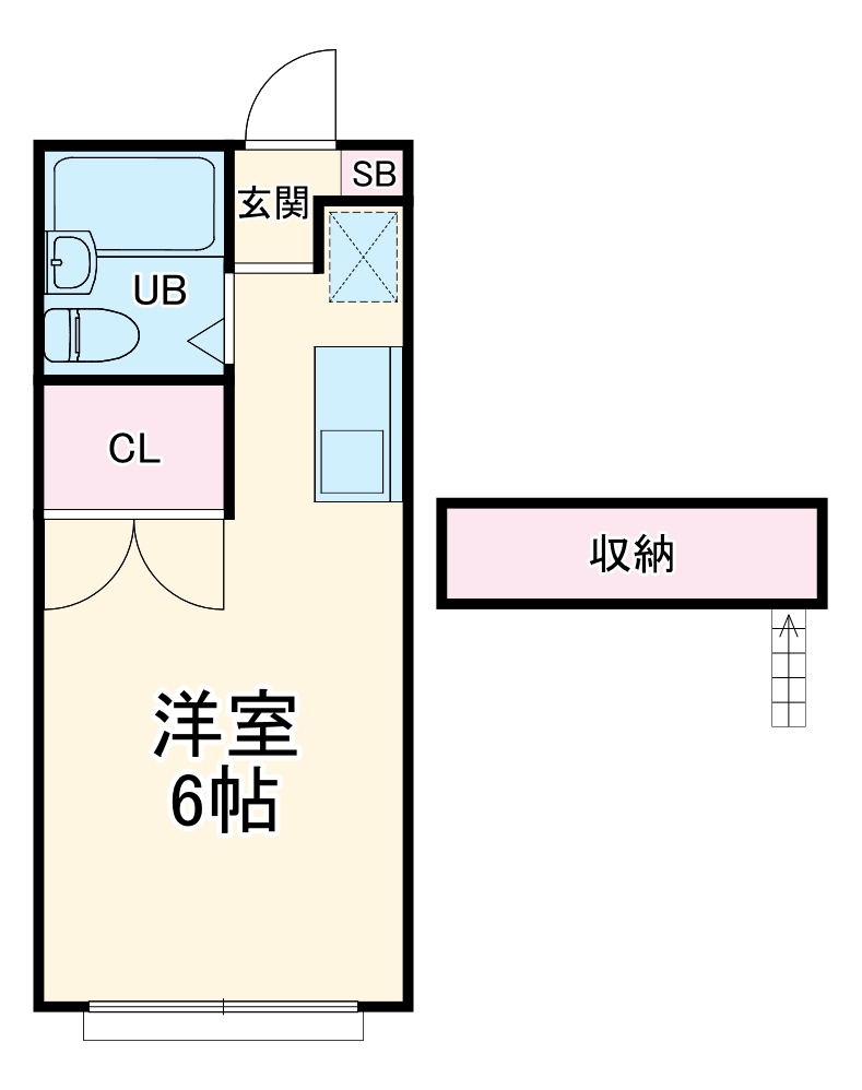 ハイツ西狛の間取り