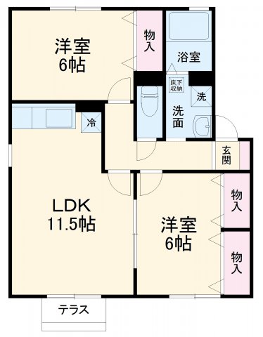 セジュール薮田の間取り