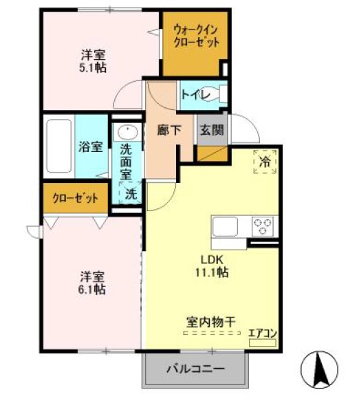 ゼピュロス学園の森 Oの間取り